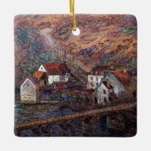 Claude Monet - Die Brücke in Vervy Keramikornament (Vorderseite)