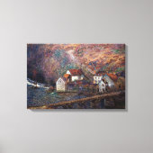 Claude Monet - Die Brücke in Vervy Leinwanddruck (Vorderseite)