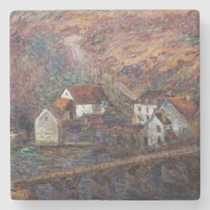 Claude Monet - Die Brücke in Vervy Steinuntersetzer