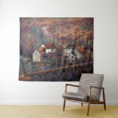 Claude Monet - Die Brücke in Vervy Wandteppich (Beispiel (Horizontal))