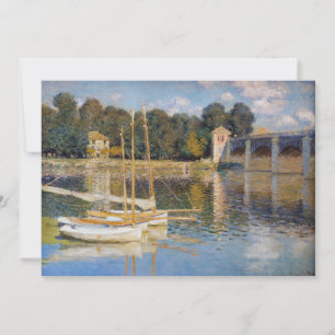 Claude Monet - Die Brücke von Argenteuil Einladung