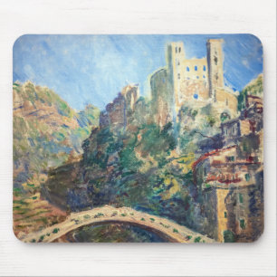 Claude Monet - Die Burg von Dolceacqua Mousepad