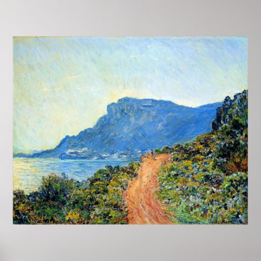 Claude Monet, Die Corniche von Monaco, Poster (Vorne)