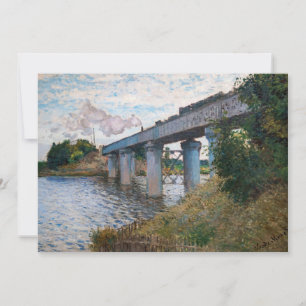 Claude Monet - Die Eisenbahnbrücke in Argenteuil Einladung