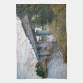Claude Monet - Die Eisenbahnbrücke in Argenteuil Geschirrtuch (Vertikal)