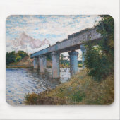 Claude Monet - Die Eisenbahnbrücke in Argenteuil Mousepad (Vorne)