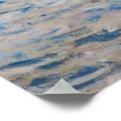 Claude Monet - Die Eisenbahnbrücke in Argenteuil Poster (Ecke)