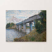 Claude Monet - Die Eisenbahnbrücke in Argenteuil Puzzle (Horizontal)
