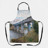 Claude Monet - Die Eisenbahnbrücke in Argenteuil Schürze (Vorderseite)