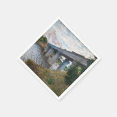 Claude Monet - Die Eisenbahnbrücke in Argenteuil Serviette (Ecke)