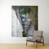 Claude Monet - Die Eisenbahnbrücke in Argenteuil Wandteppich (Beispiel)