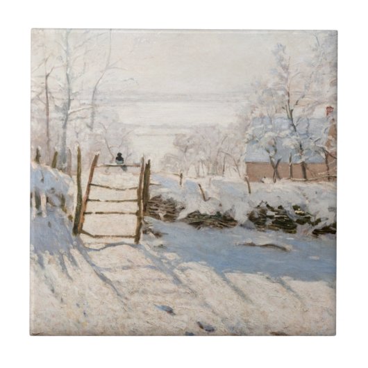 Claude Monet - Die Elster Fliese (Vorderseite)