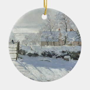 Claude Monet - Die Elster Klassisches Gemälde Keramikornament