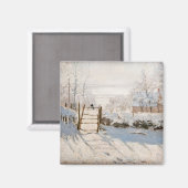 Claude Monet - Die Elster Magnet (Vorderseite/Rückseite)