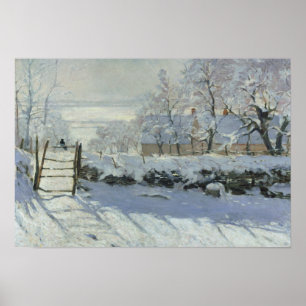 Claude Monet - die Elster Poster