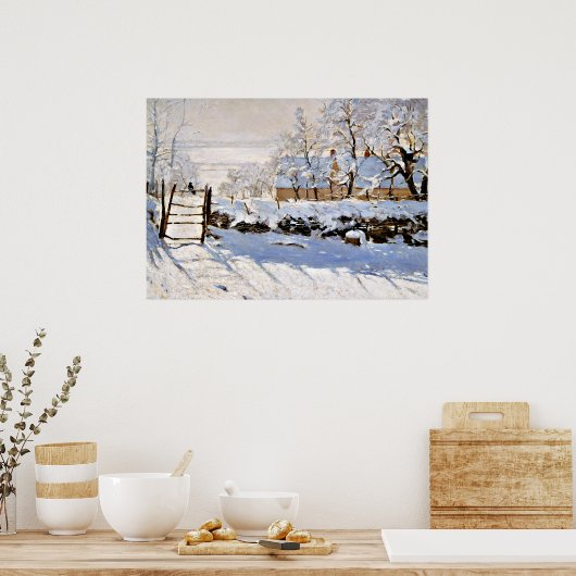 Claude Monet - Die Elster Poster (Küche)