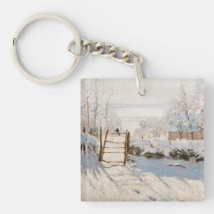 Claude Monet - Die Elster Schlüsselanhänger