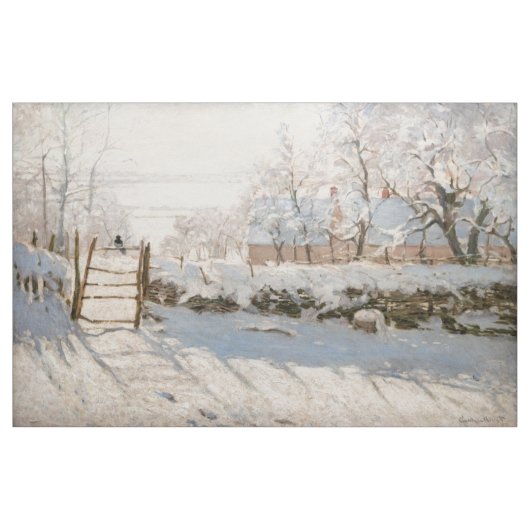 Claude Monet - Die Elster Stoff (Yard (91,4 cm))