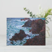Claude Monet - Die Felsen an der Wilden Küste von Einladung (Stehend Vorderseite)
