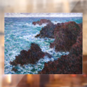 Claude Monet - Die Felsen an der Wilden Küste von Fensteraufkleber (Blatt 2)