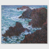 Claude Monet - Die Felsen an der Wilden Küste von Geschenkpapier (Flach)