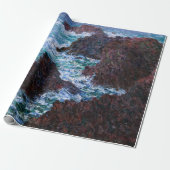 Claude Monet - Die Felsen an der Wilden Küste von Geschenkpapier (Ungerollt)