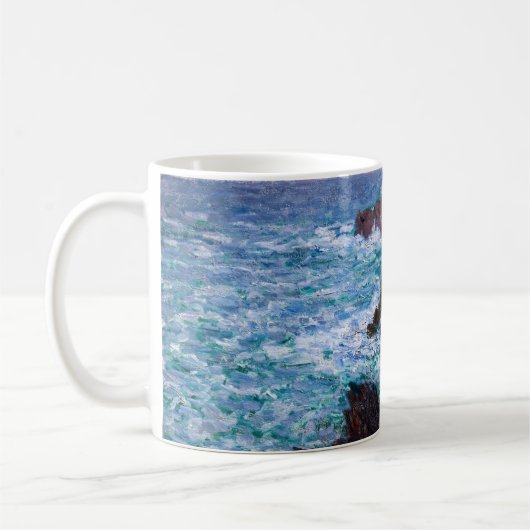 Claude Monet - Die Felsen an der Wilden Küste von Kaffeetasse (Links)