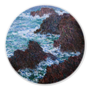 Claude Monet - Die Felsen an der Wilden Küste von Keramikknauf
