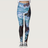 Claude Monet - Die Felsen an der Wilden Küste von Leggings (Vorderseite)