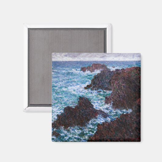 Claude Monet - Die Felsen an der Wilden Küste von Magnet (Vorderseite/Rückseite)