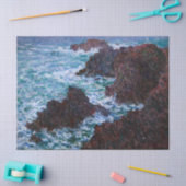 Claude Monet - Die Felsen an der Wilden Küste von  Seidenpapier (Basteln)