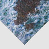 Claude Monet - Die Felsen an der Wilden Küste von  Seidenpapier (Detail)