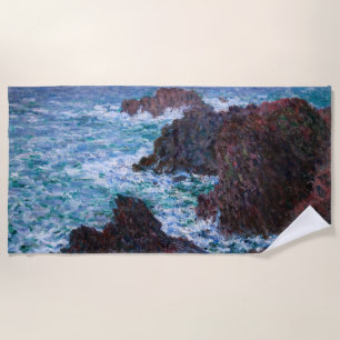 Claude Monet - Die Felsen an der Wilden Küste von Strandtuch