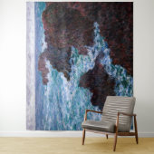 Claude Monet - Die Felsen an der Wilden Küste von Wandteppich (Beispiel)