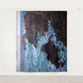 Claude Monet - Die Felsen an der Wilden Küste von Wandteppich (Vorderseite)