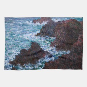 Claude Monet - Die Felsen von Belle-Ile, Wilde Küs Geschirrtuch