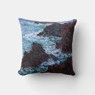 Claude Monet - Die Felsen von Belle-Ile, Wilde Küs Kissen