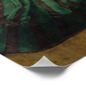 Claude Monet | Die Frau im grünen Kleid, 1866 Poster (Ecke)