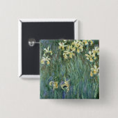 Claude Monet | die gelbe Iris Button (Vorne & Hinten)