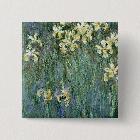 Claude Monet | die gelbe Iris Button (Vorderseite)