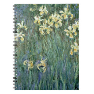 Claude Monet die gelbe Iris Notizblock