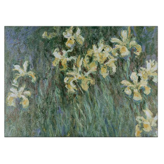 Claude Monet | die gelbe Iris Schneidebrett (Vorderseite)