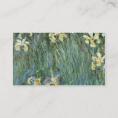 Claude Monet | die gelbe Iris Visitenkarte (Rückseite)