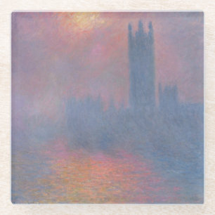 Claude Monet die Häuser des Parlaments, London Glasuntersetzer