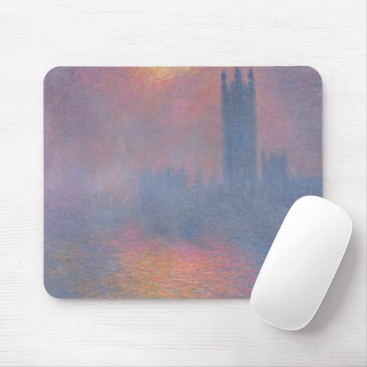 Claude Monet | die Häuser des Parlaments, London Mousepad (Mit Mouse)