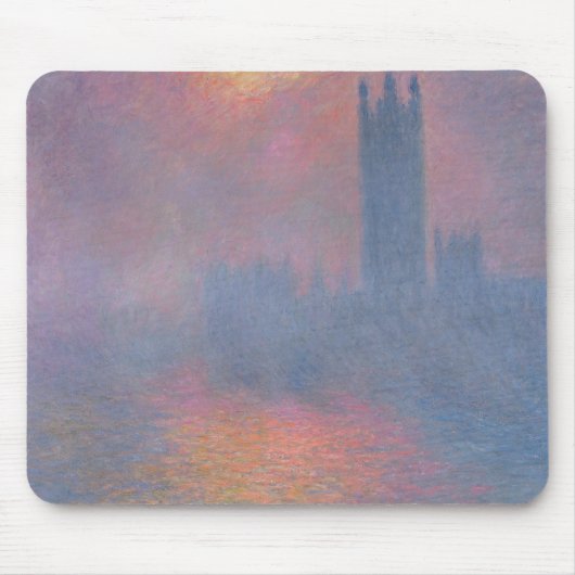 Claude Monet | die Häuser des Parlaments, London Mousepad (Vorne)