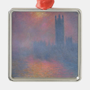 Claude Monet die Häuser des Parlaments, London Ornament Aus Metall
