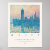 Claude Monet Die Häuser des Parlaments Poster (Vorne)