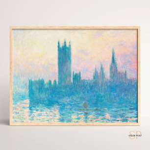 Claude Monet Die Häuser des Parlaments, Sunset Art Poster