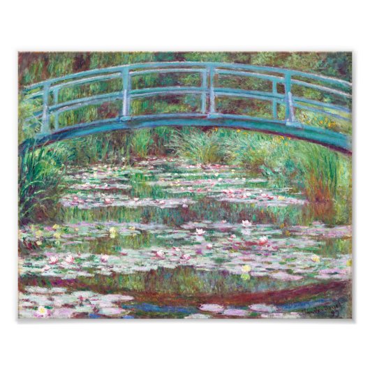 Claude Monet Die japanische Brücke Fotodruck (Vorne)
